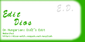 edit dios business card